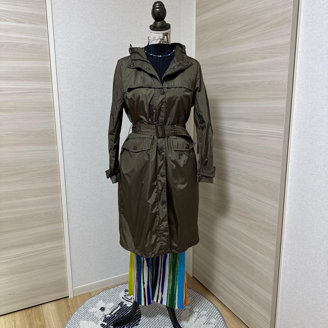 Chloe　プラダ　オリーブ色 フード付きロングコート