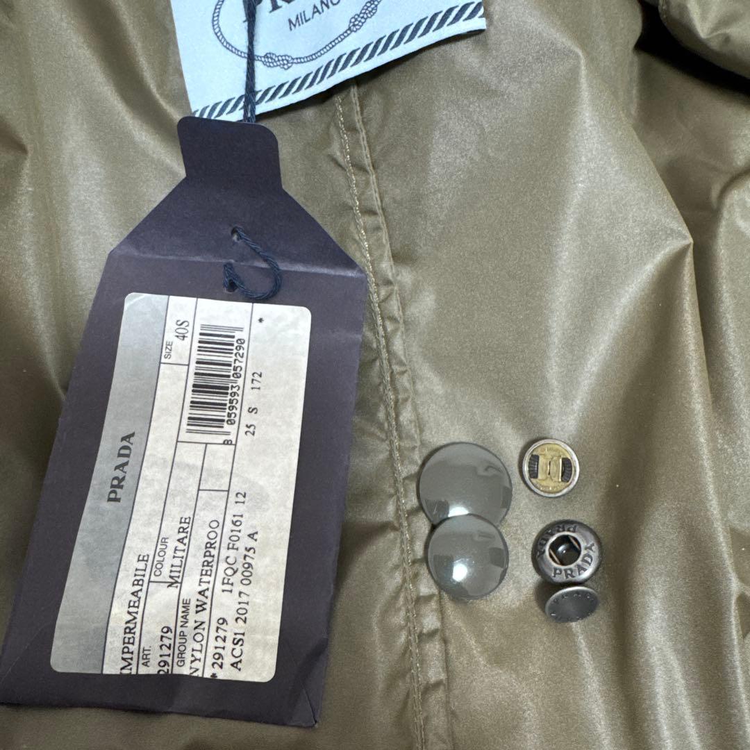 Chloe　プラダ　オリーブ色 フード付きロングコート