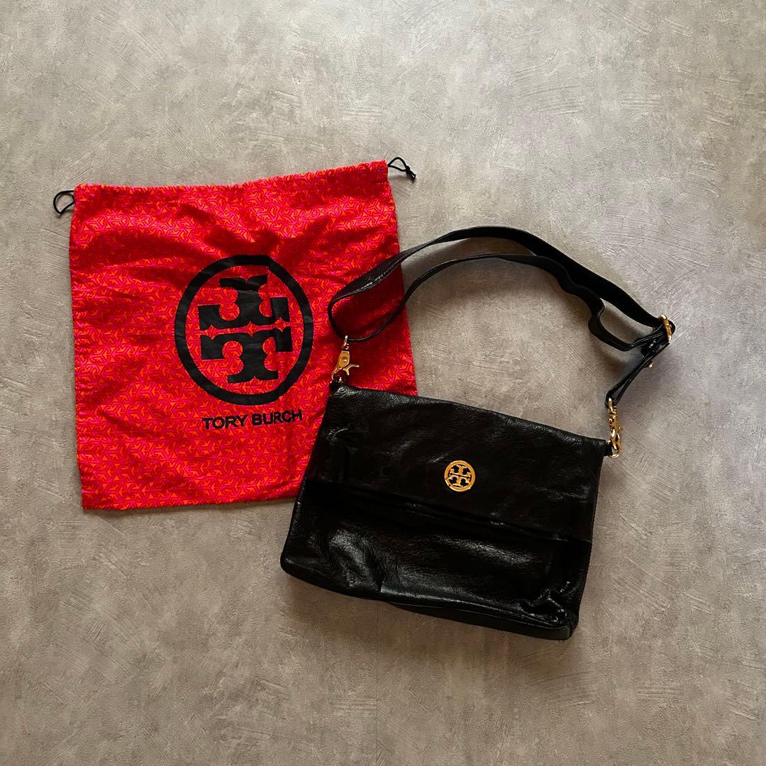 バッグ tory burch grunge shoulder bag y2k black
