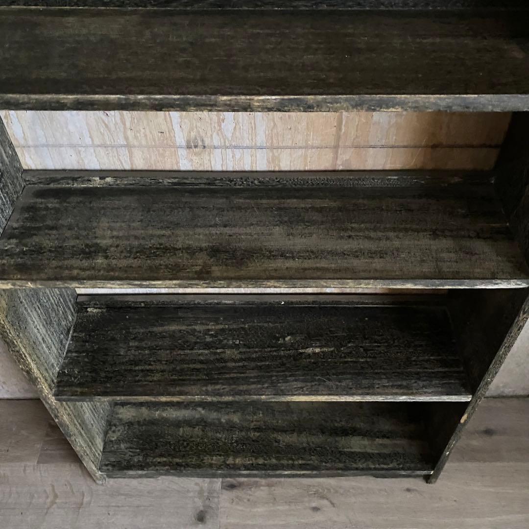 楔の本棚　くさび　書棚　無垢材　オープンシェルフ　オープンラック　ヴィンテージ