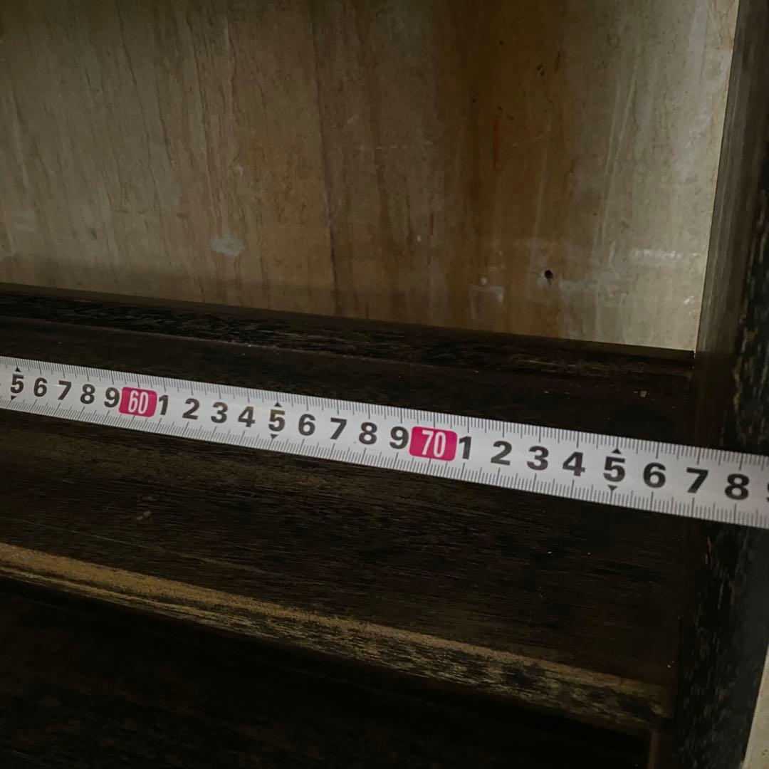 楔の本棚　くさび　書棚　無垢材　オープンシェルフ　オープンラック　ヴィンテージ