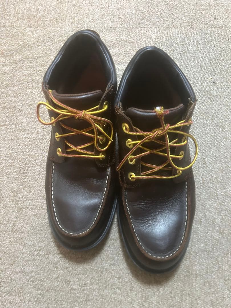 ティンバーランド　白ステッチ革靴