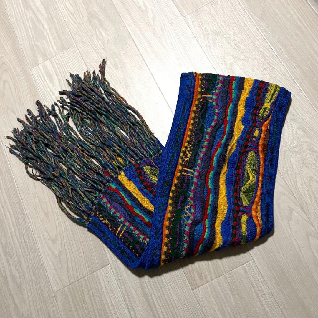 COOGI マフラー 激レア 一点物 デザイン 90s 00s 虹色 レインボー