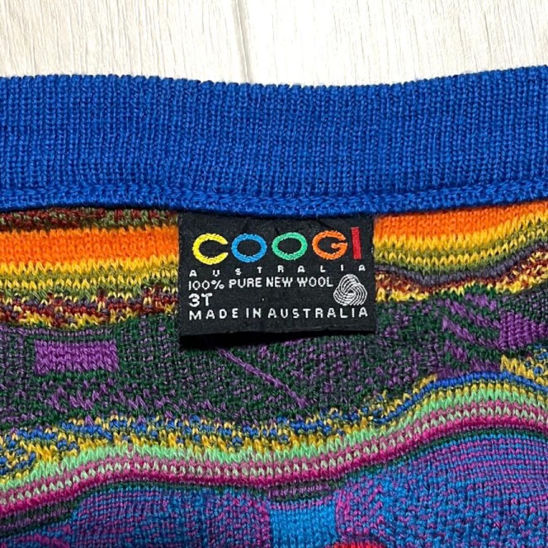COOGI マフラー 激レア 一点物 デザイン 90s 00s 虹色 レインボー
