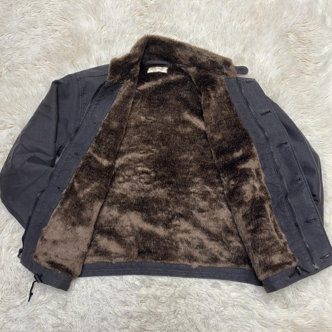 HOUSTON ヒューストン デッキジャケット　N1　黒　IDEALジップ　XL