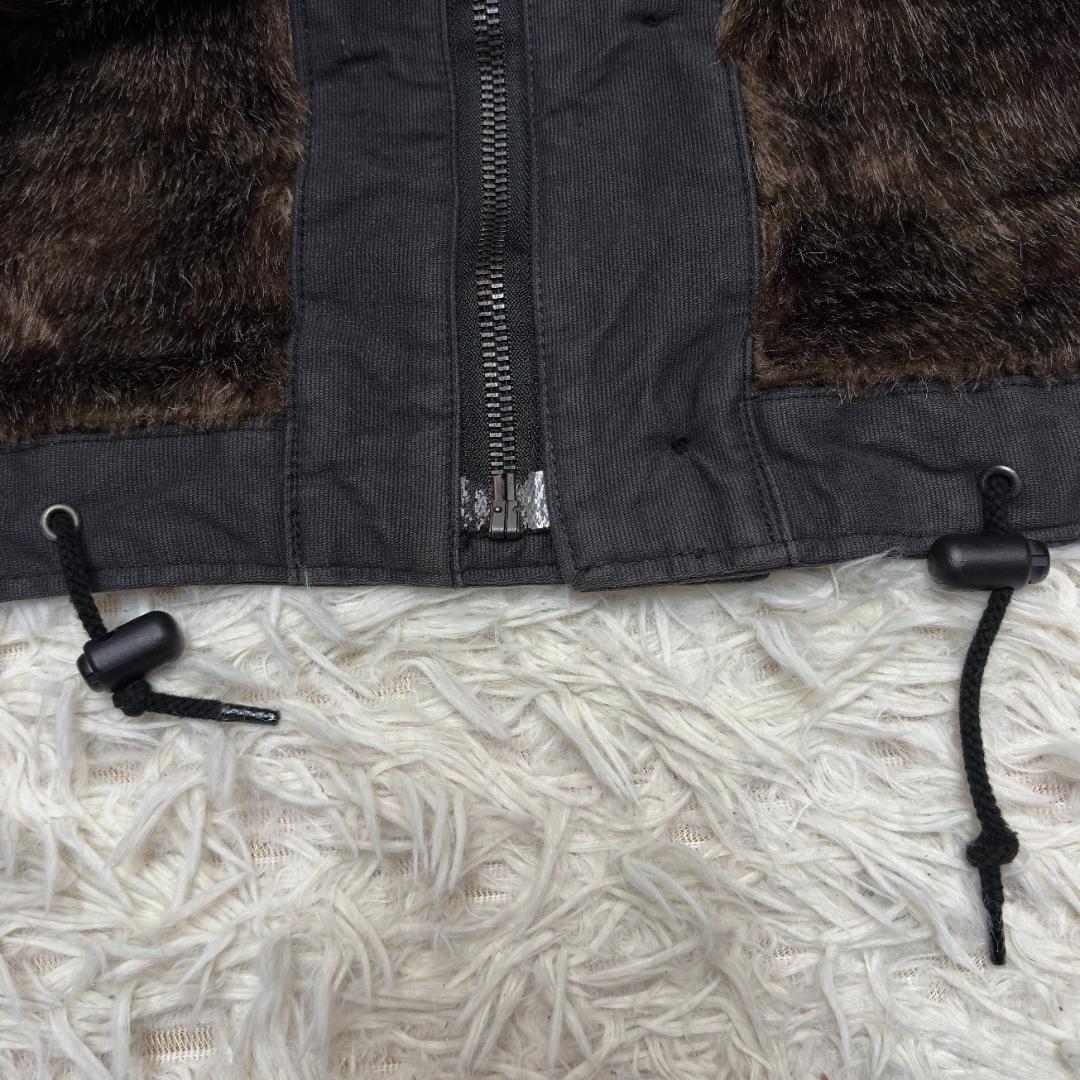 HOUSTON ヒューストン デッキジャケット　N1　黒　IDEALジップ　XL