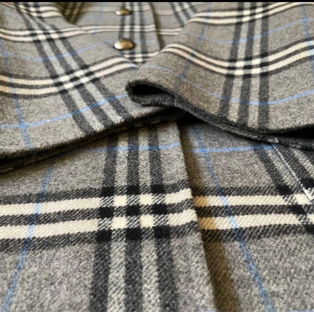 希少✨BURBERRY バーバリー　カシミヤ ノバチェック　コート　11 L