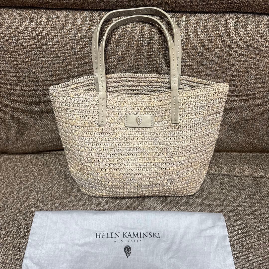 【極美品】ヘレンカミンスキー ラフィアバッグ