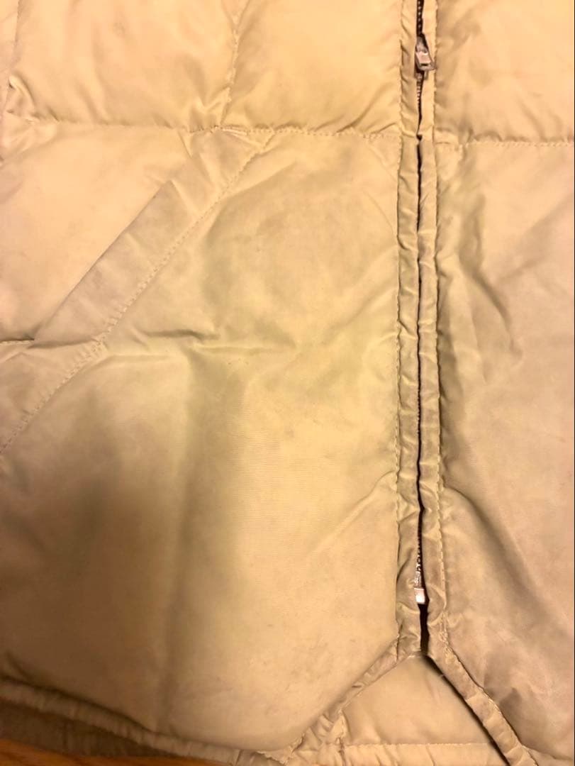 柴田ひかり着用 Eddie Bauer ベージュ ダウンベスト Lサイズ