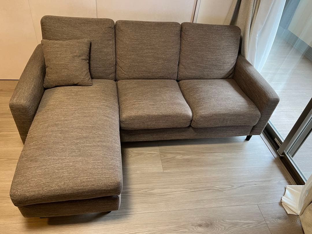 【引き取り限定＠東京】ニトリ　カウチソファ　布張り