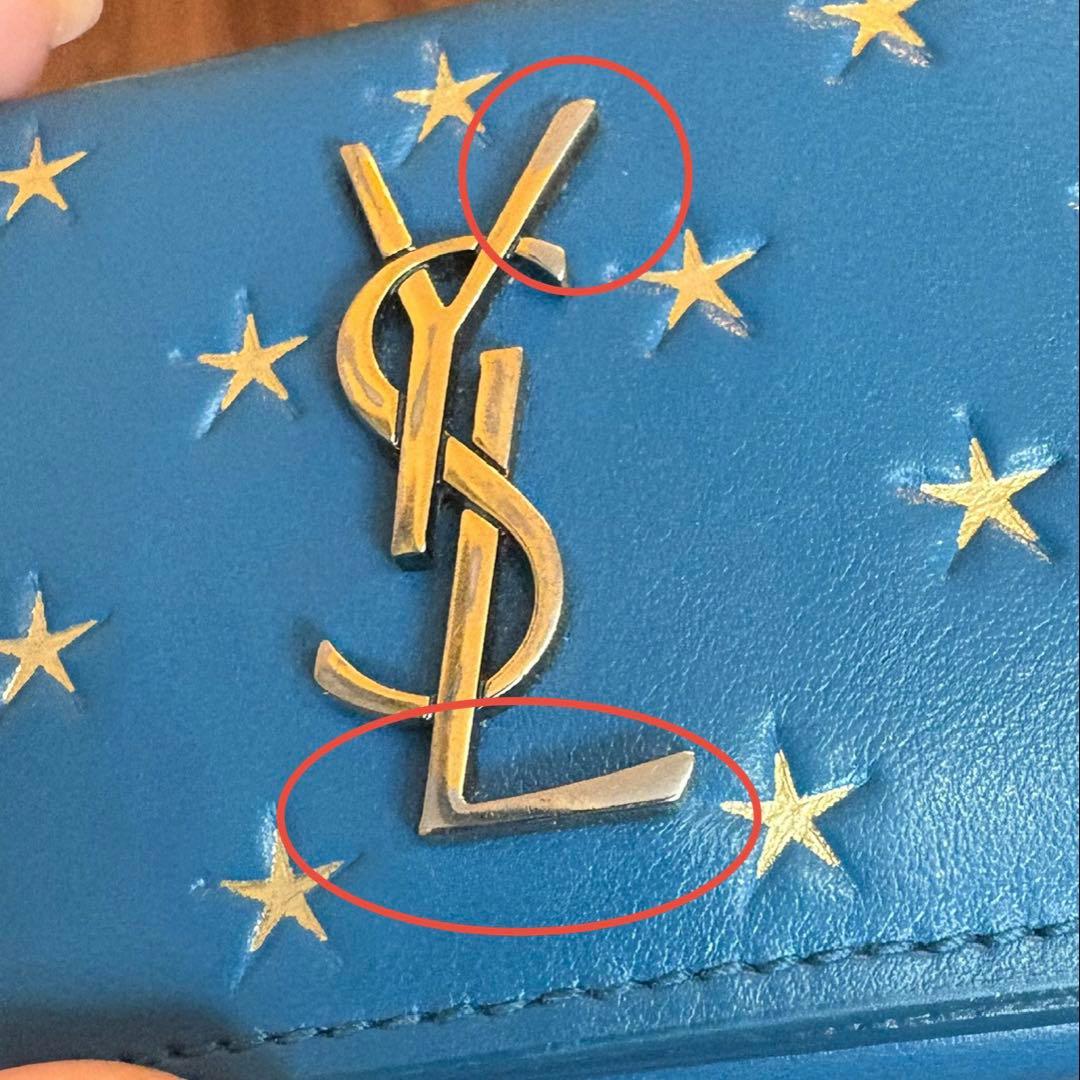 サンローラン　SAINT LAURENT 三つ折り財布　レア品