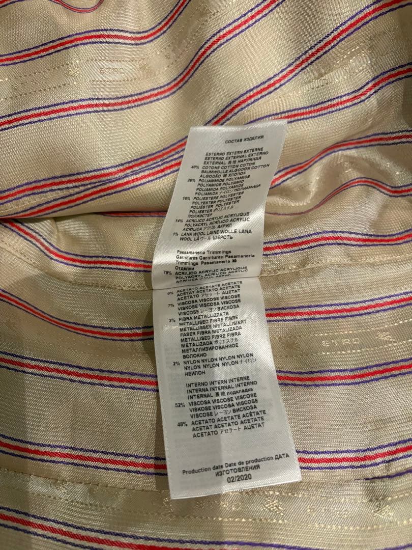 ETRO テーラードツイードセットアップ マルチカラー