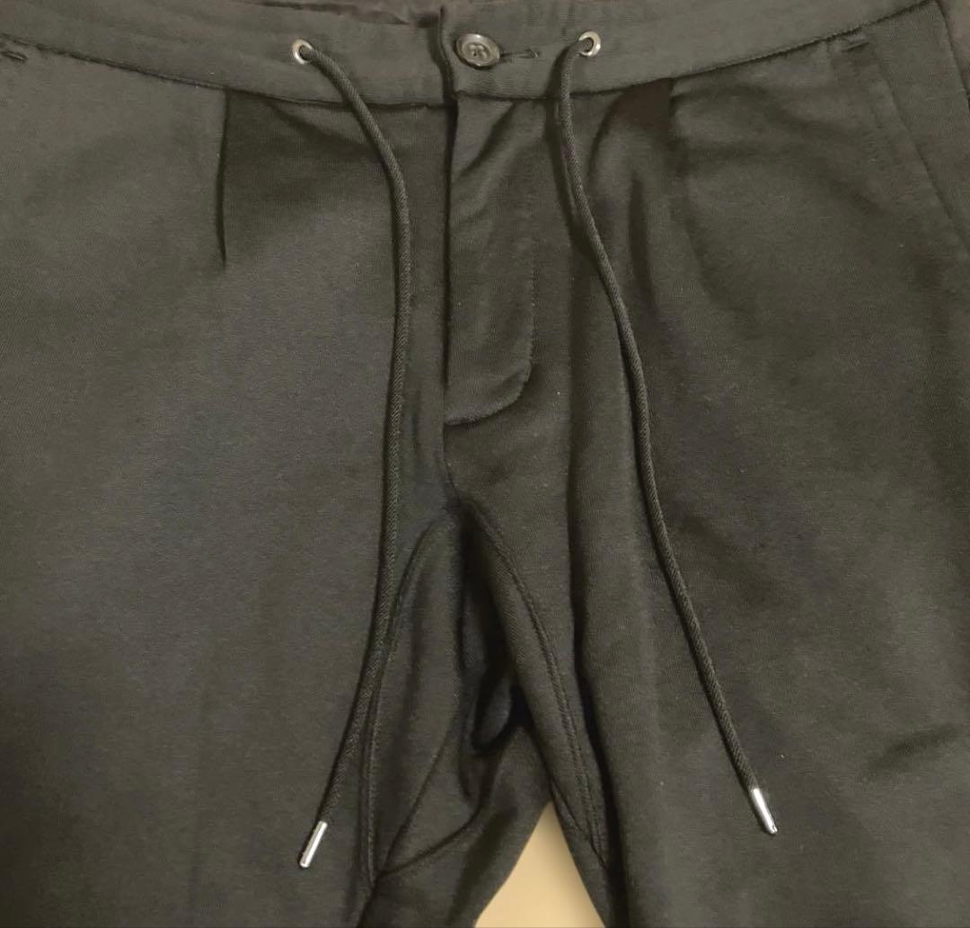 【定価3.5万】　ジュンハシモト　グロスリッチスキニーパンツ　黒 4 Ｌ　美品