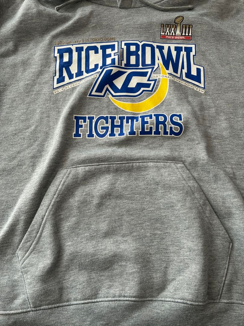 関西学院大学 KG FIGHTERS RICEBOWL出場記念 パーカー LL