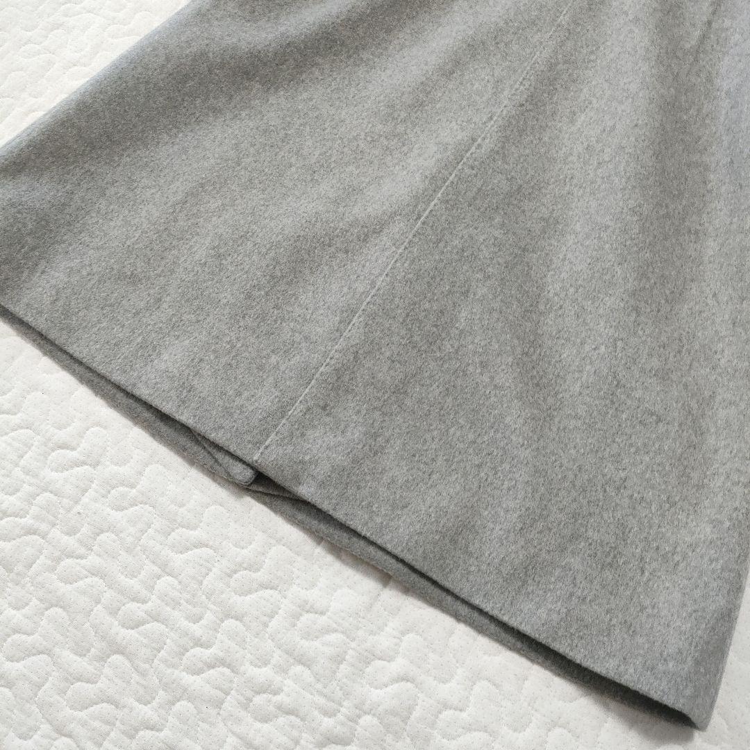 極美品✨オースチンリード　カシミヤ100％　スタンドカラーコート　グレー　36