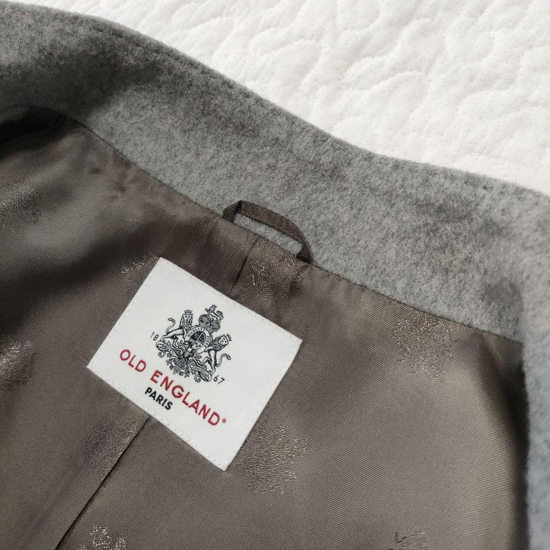 極美品✨オースチンリード　カシミヤ100％　スタンドカラーコート　グレー　36