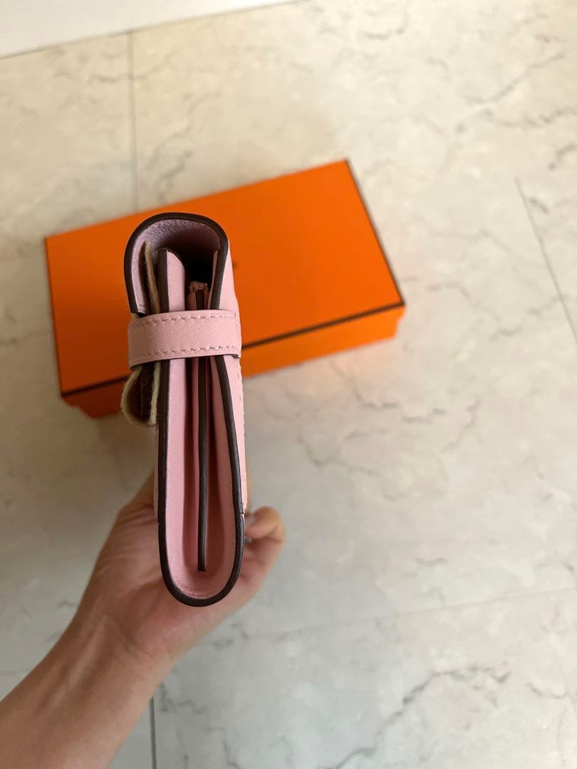 HERMES 【新品・未使用品】エルメス ケリーウォレット ギリーズローズサクラ