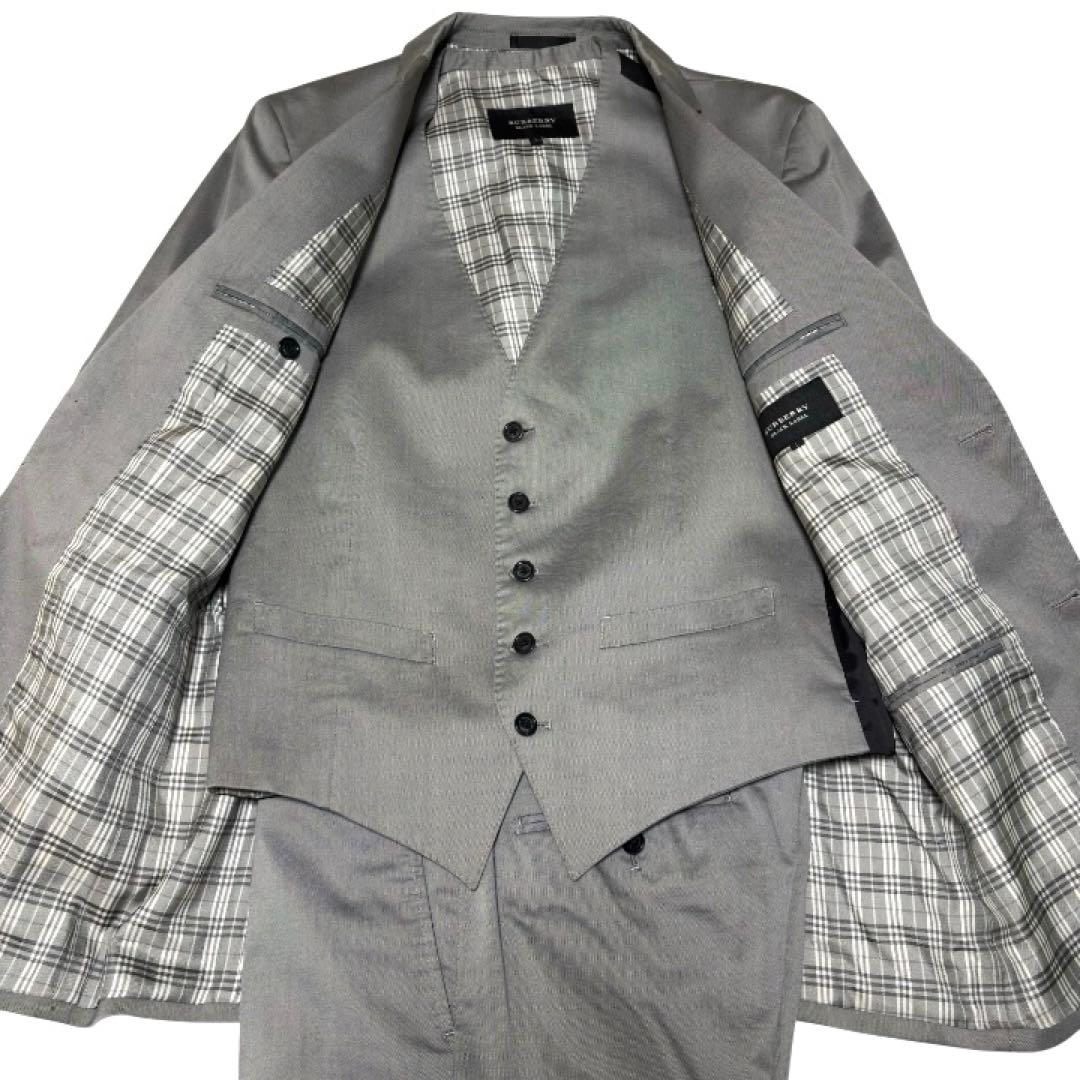 【美品】BURBERRY BLACK LABEL スーツ3ピース Lサイズ