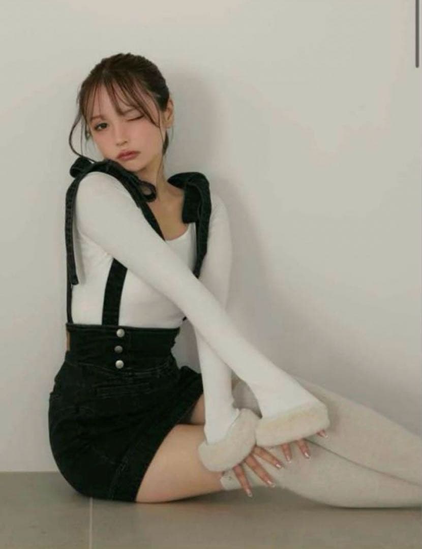 【新品】andmary Ravi fur tops white