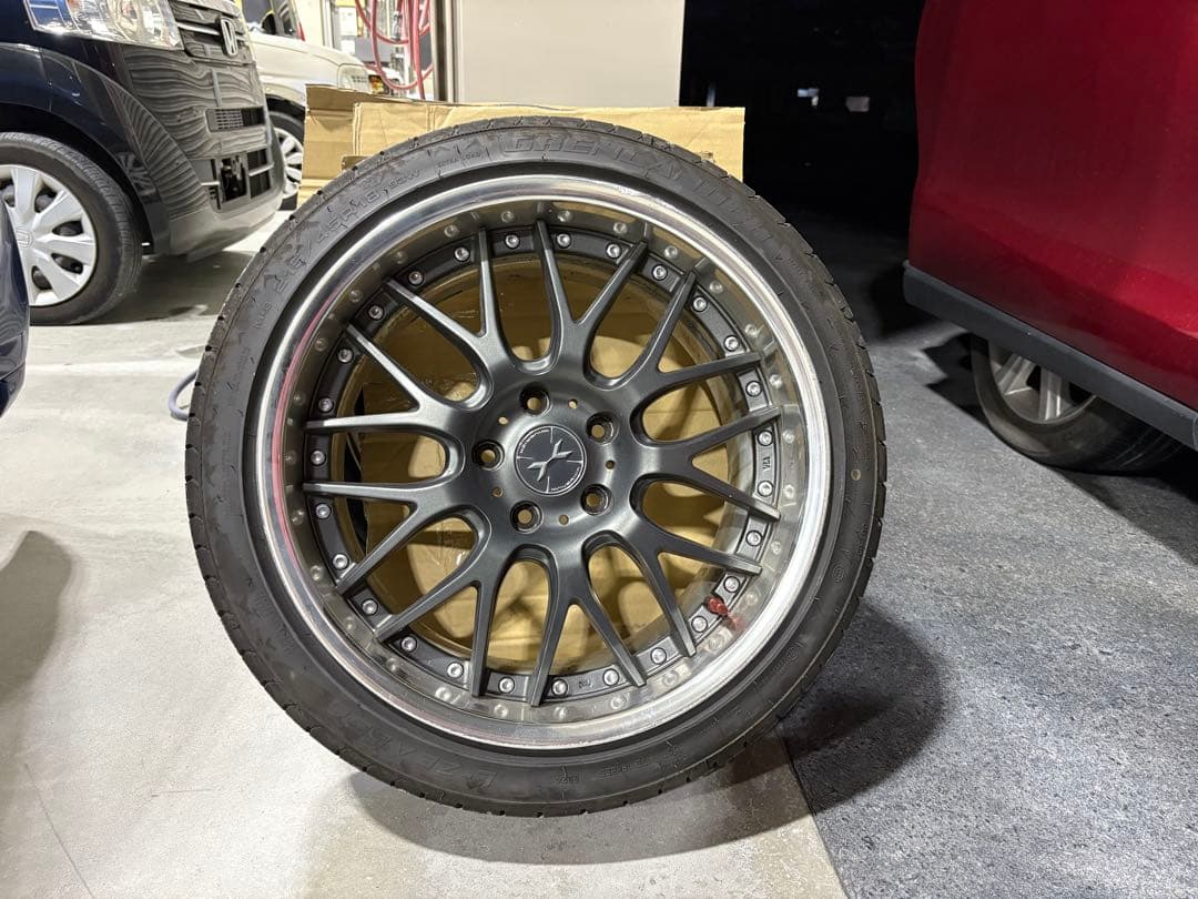 18インチ マーベリック709M 9j通しです リムキズ多々あり、足車に使用