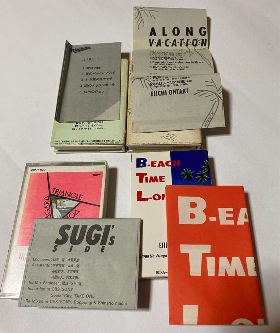 大滝詠一　カセットテープ　4本