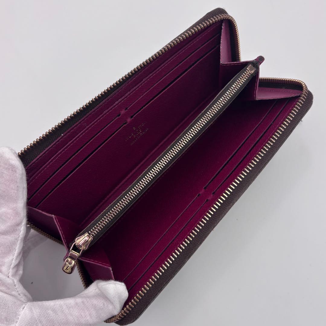 ルイヴィトン モノグラム　ポルトフォイユ　クレマンス　フューシャ 長財布