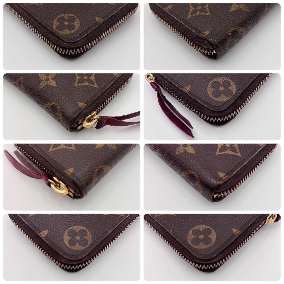 ルイヴィトン モノグラム　ポルトフォイユ　クレマンス　フューシャ 長財布