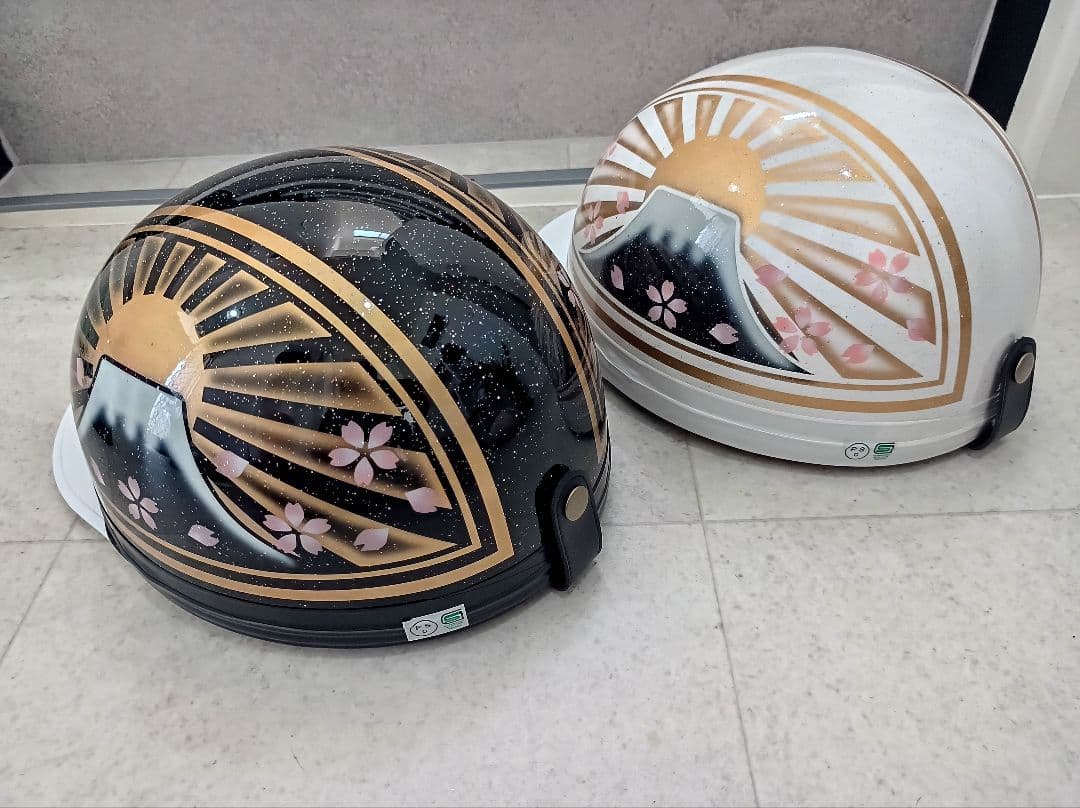 カスタムコルク半　黒金　白金　富士日章　七色ラメ　セット