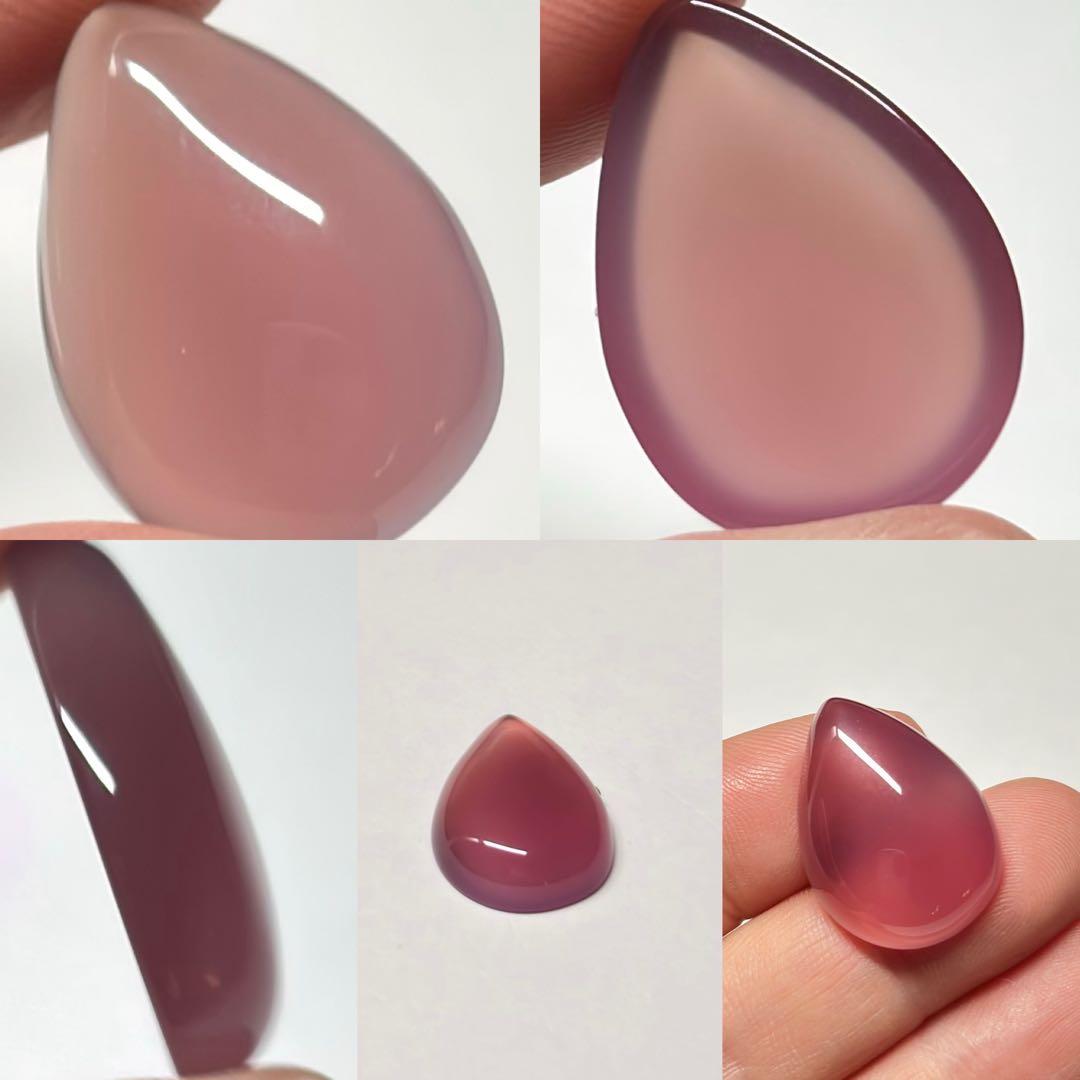 #2257 ⑥♡瑪瑙&オパライト天然石♡マクラメネックレス　ペンダント