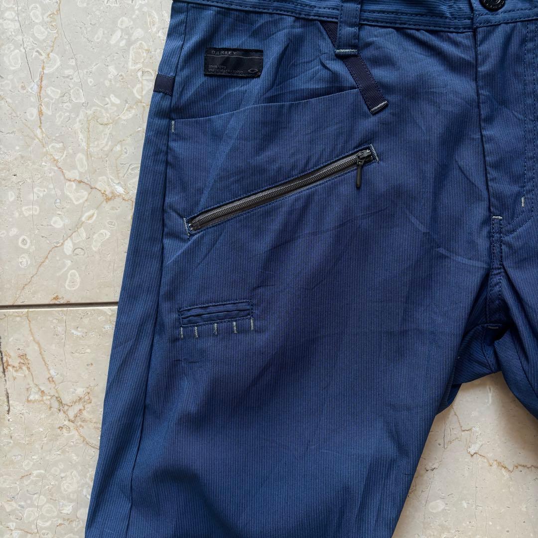 オークリー スカル OAKLEY ゴルフパンツ ネイビー系 コットンポリ