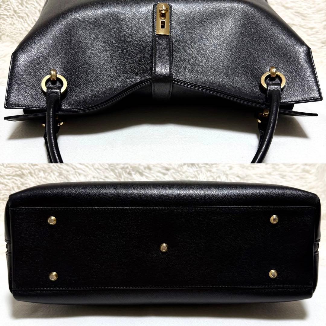 濱野皮革工藝 グレース ディライト トート バッグ ブラック HAMANO