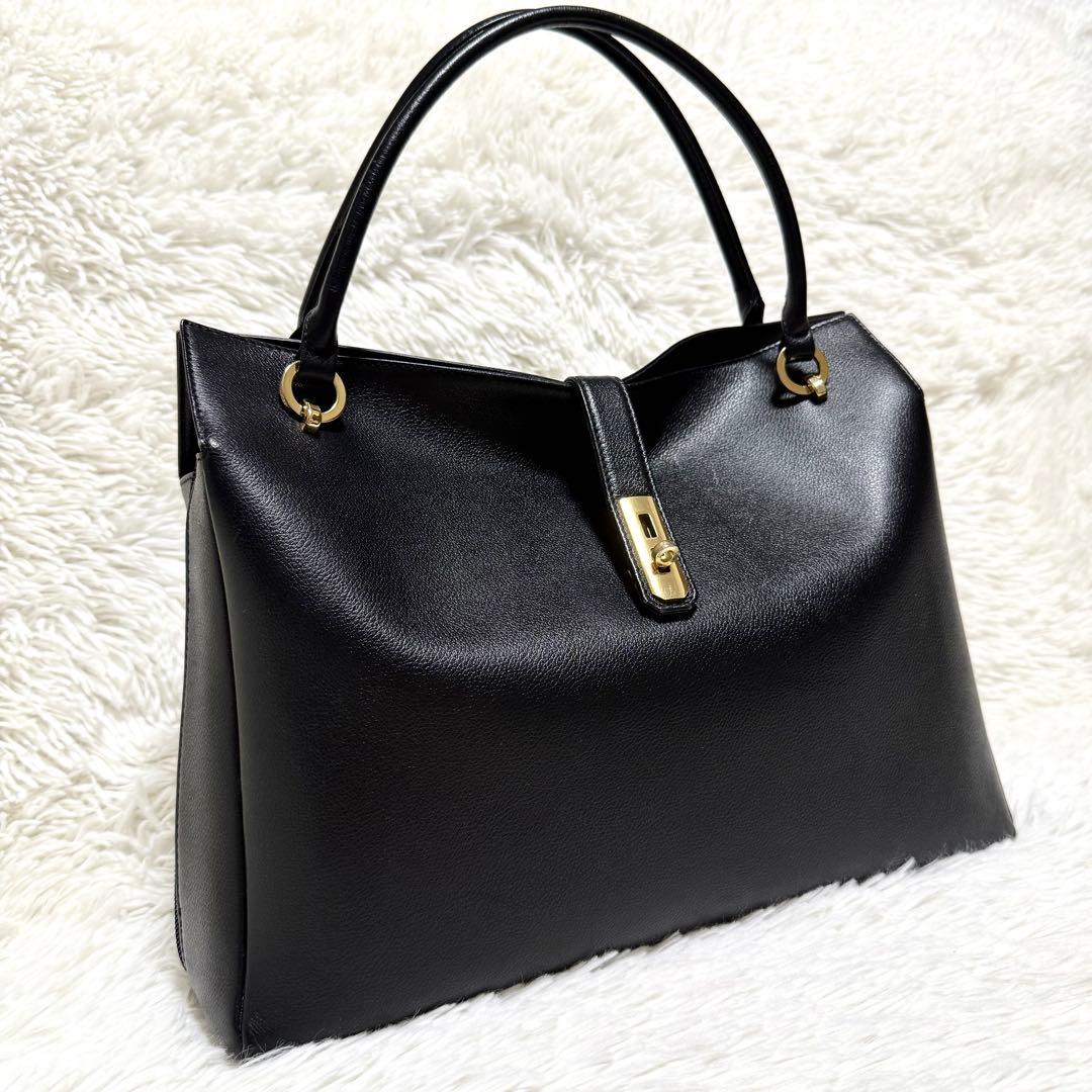 濱野皮革工藝 グレース ディライト トート バッグ ブラック HAMANO