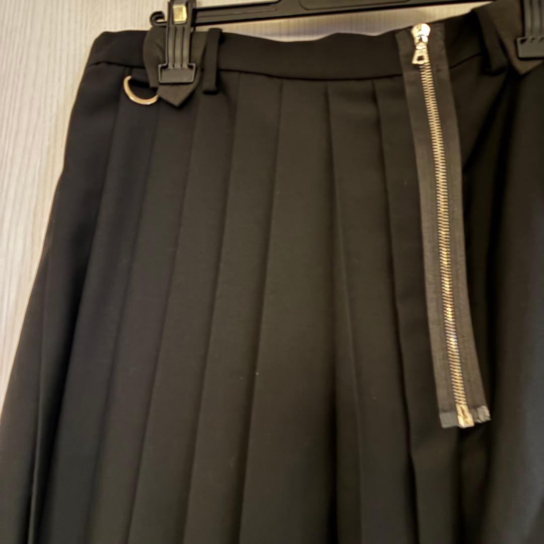 UNDERCOVER 22AWモヘアウールプリーツロングスカート