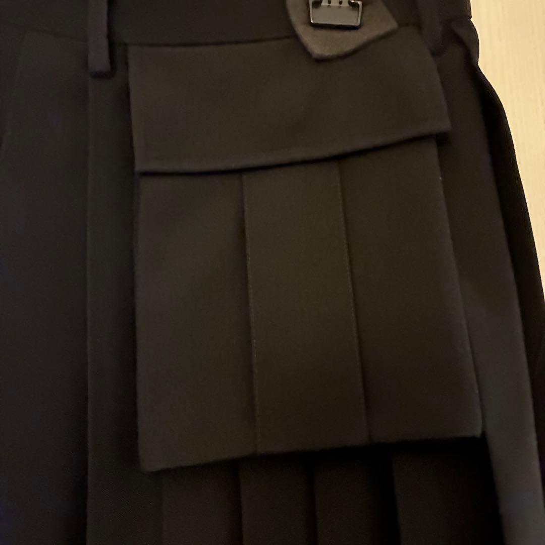 UNDERCOVER 22AWモヘアウールプリーツロングスカート