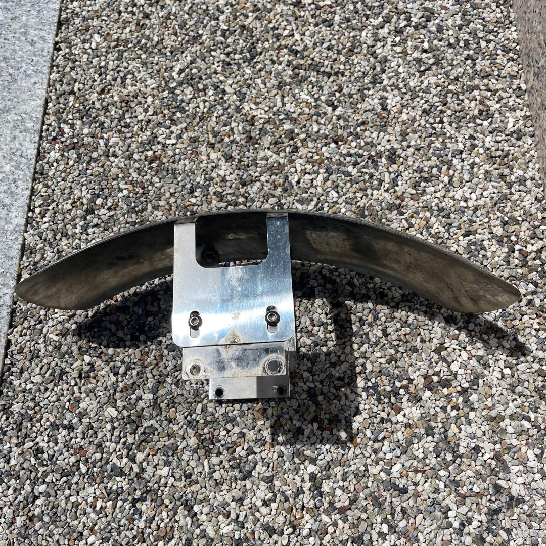 GB250クラブマン用ステンレス製フロントフェンダー