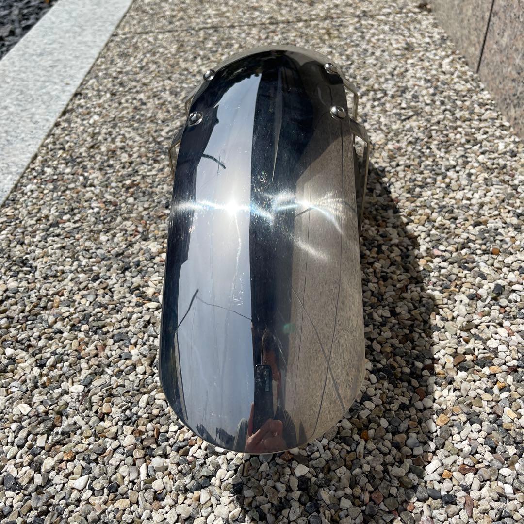 GB250クラブマン用ステンレス製フロントフェンダー