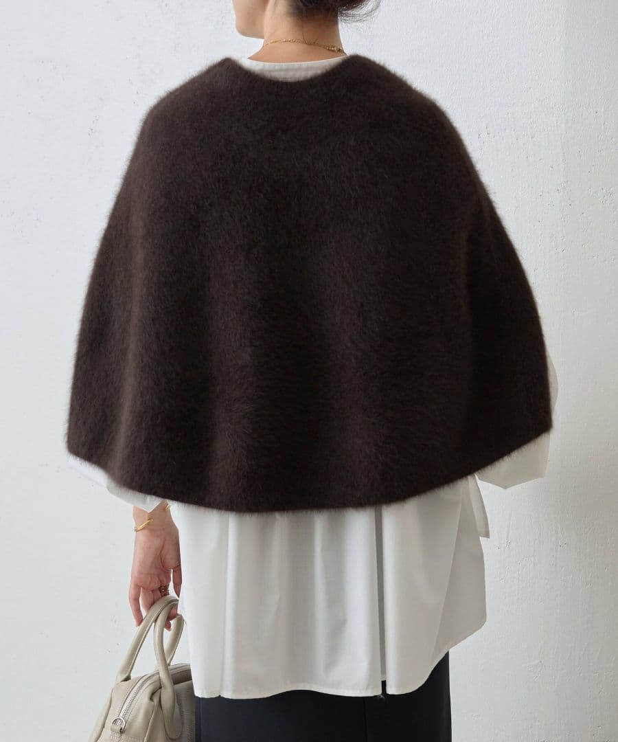 BEARDSLEY ビアズリー ファーニットポンチョ