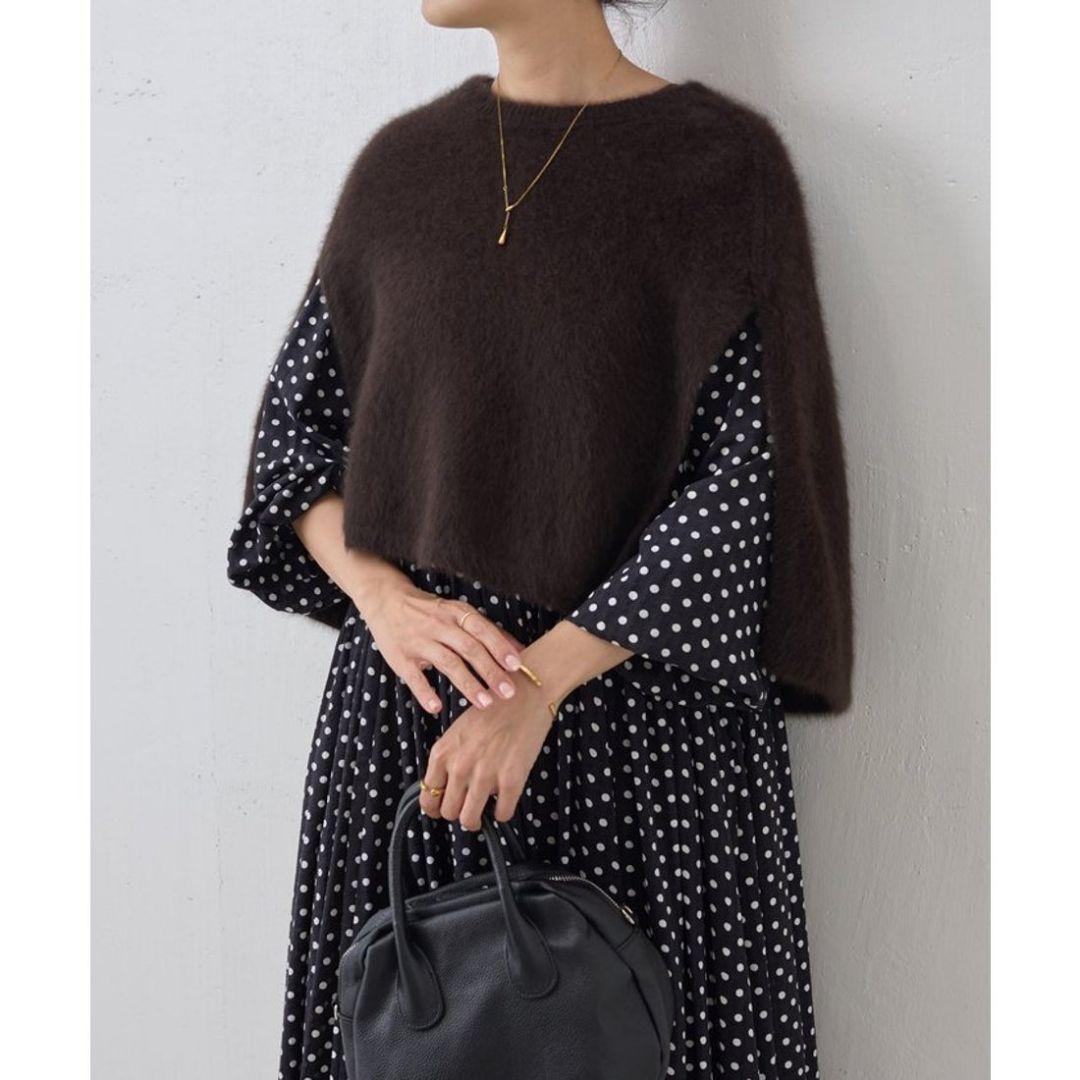 BEARDSLEY ビアズリー ファーニットポンチョ