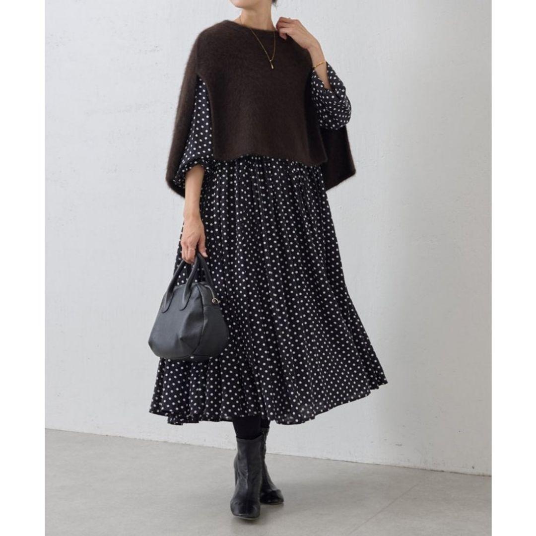 BEARDSLEY ビアズリー ファーニットポンチョ