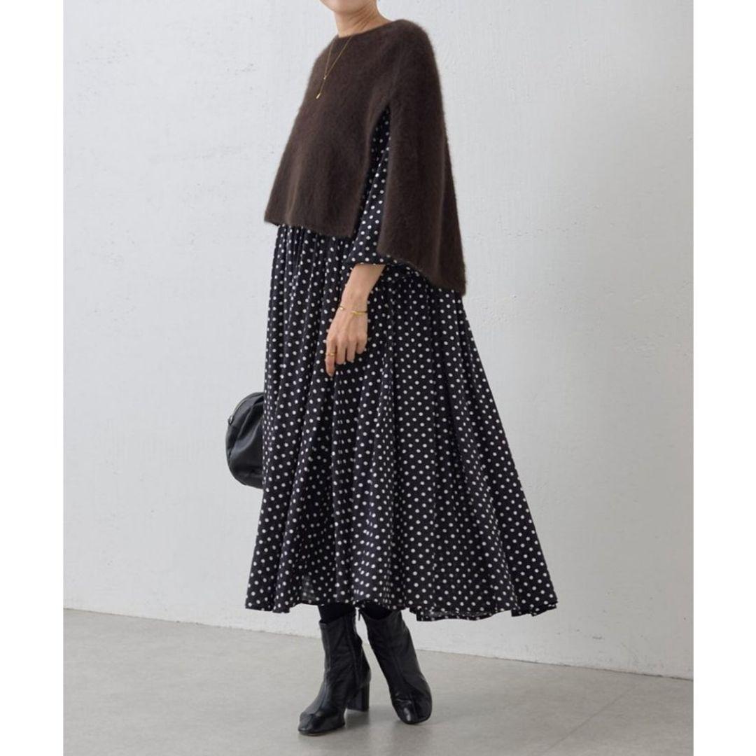 BEARDSLEY ビアズリー ファーニットポンチョ