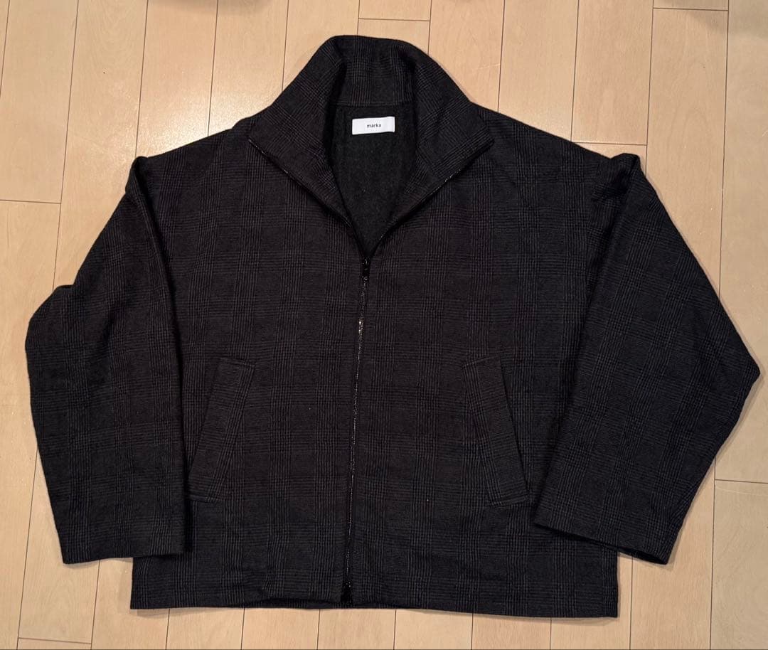 marka ダークグレー ジップアップジャケット