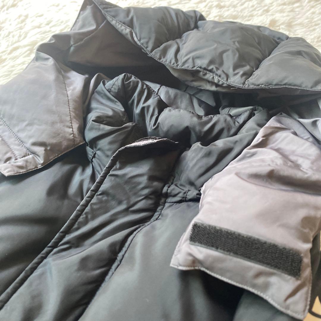 美品希少大サイズO ルコックle coq sportifベンチコート黒ビックロゴ