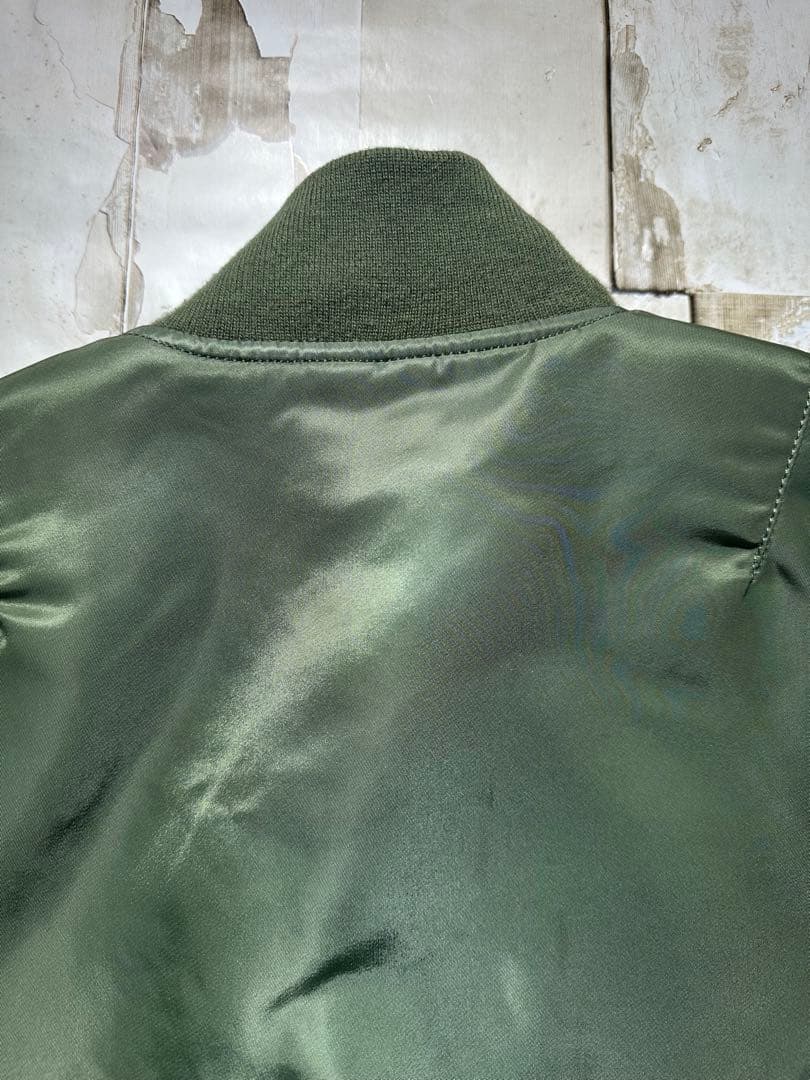 ALPHA MA-1 フライトジャケット リバーシブル セージ M