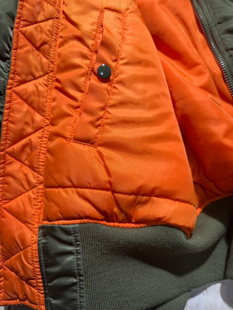 ALPHA MA-1 フライトジャケット リバーシブル セージ M