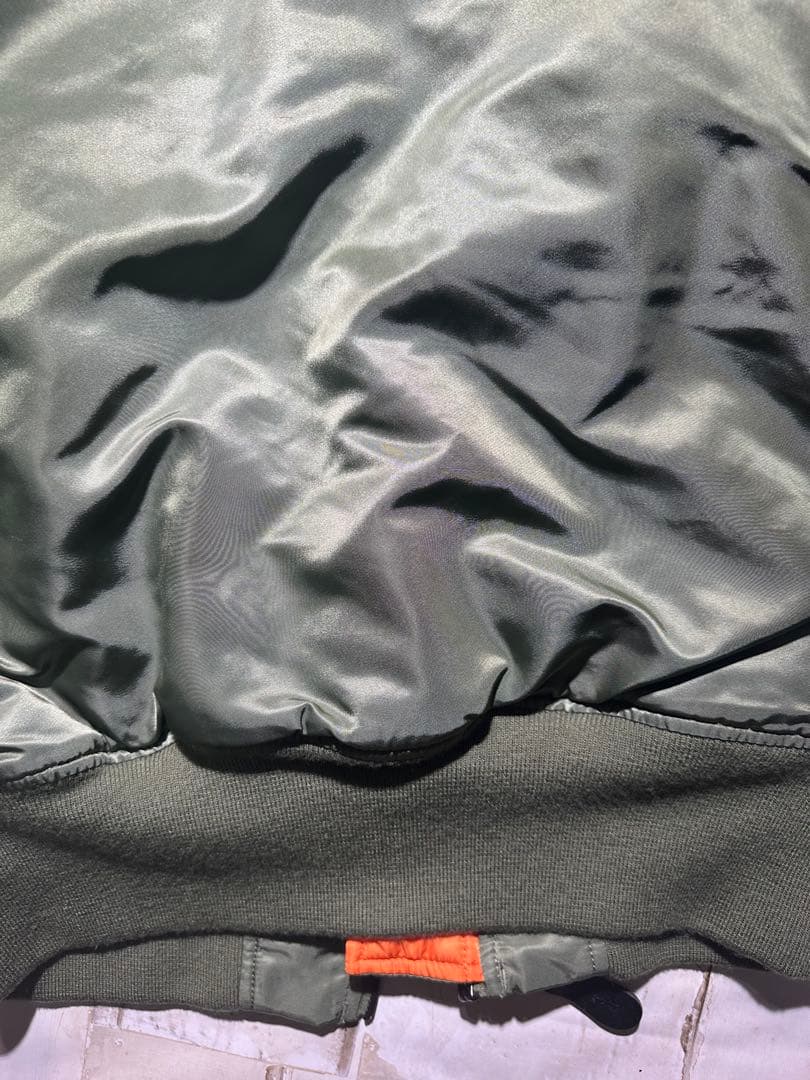 ALPHA MA-1 フライトジャケット リバーシブル セージ M