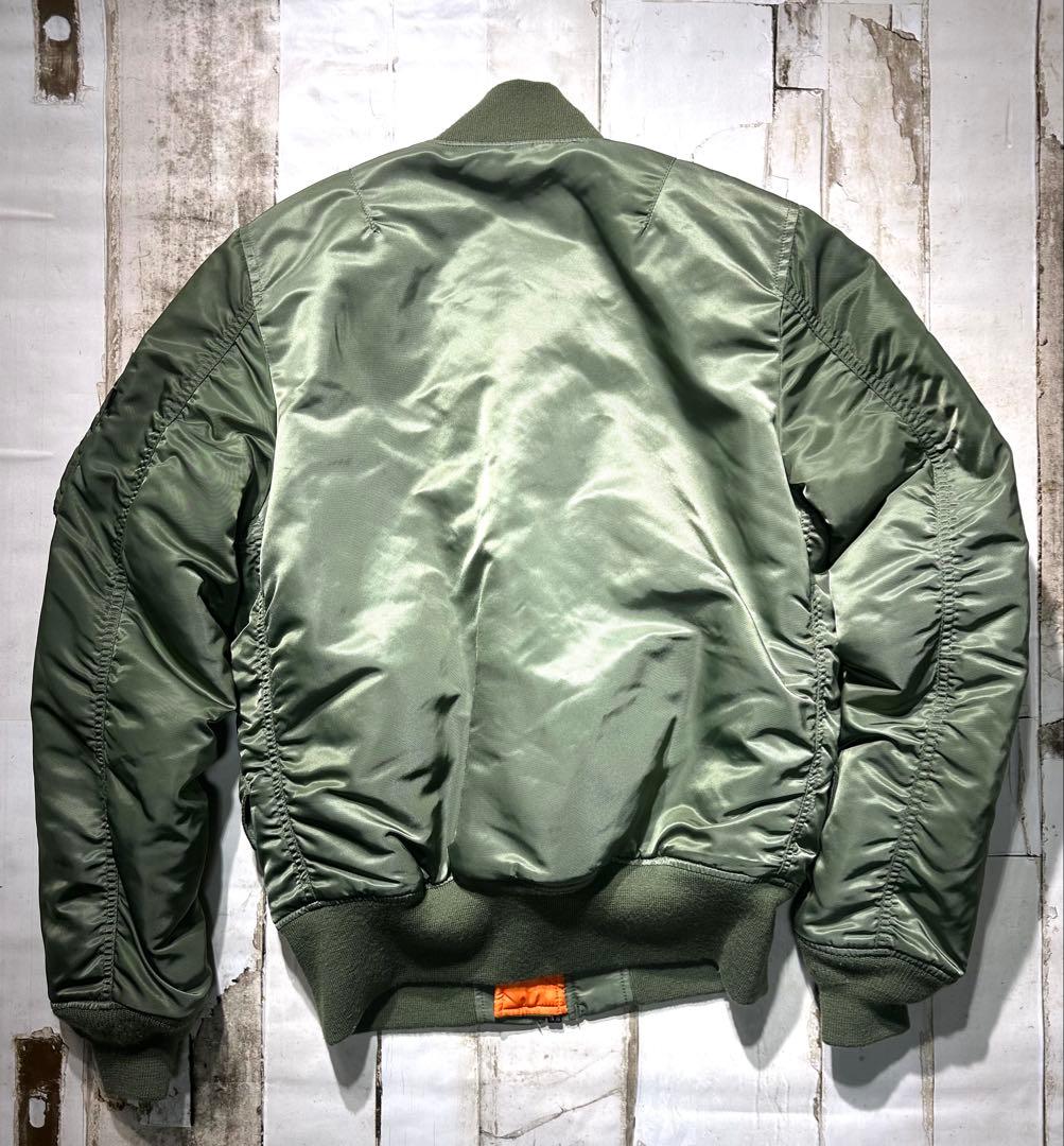ALPHA MA-1 フライトジャケット リバーシブル セージ M