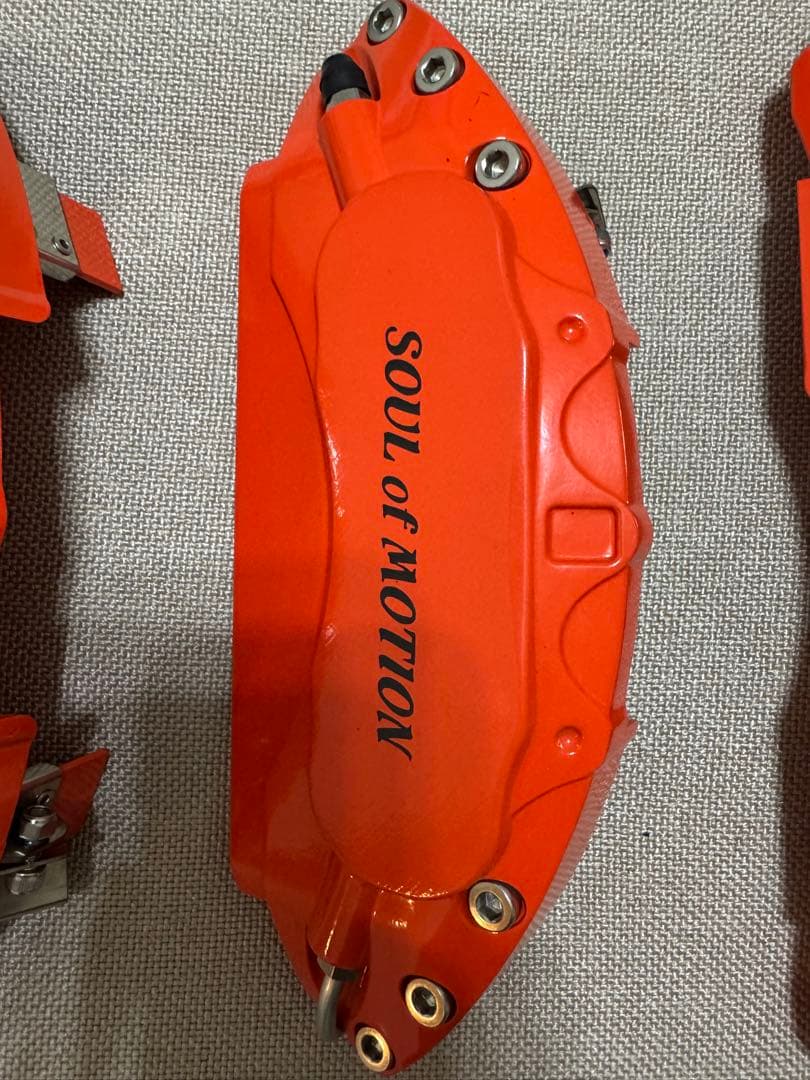 マツダ CX-8 メタル ブレーキキャリパー カバー 4個セット オレンジ