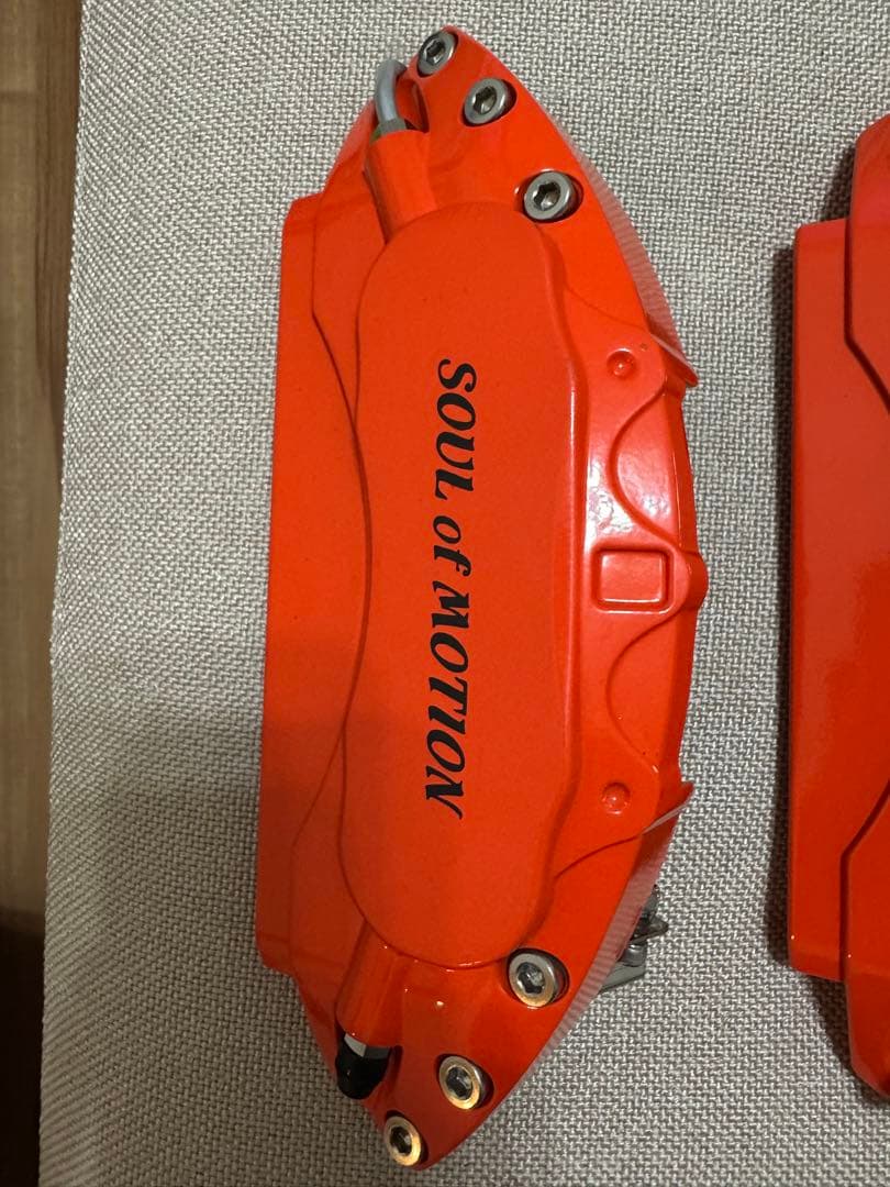 マツダ CX-8 メタル ブレーキキャリパー カバー 4個セット オレンジ