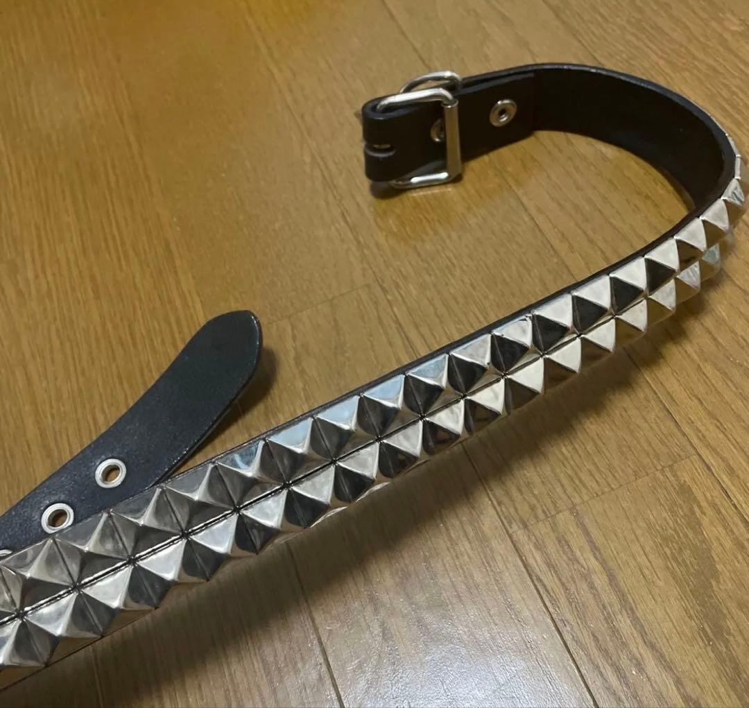 スタッズベルト　666 レザー