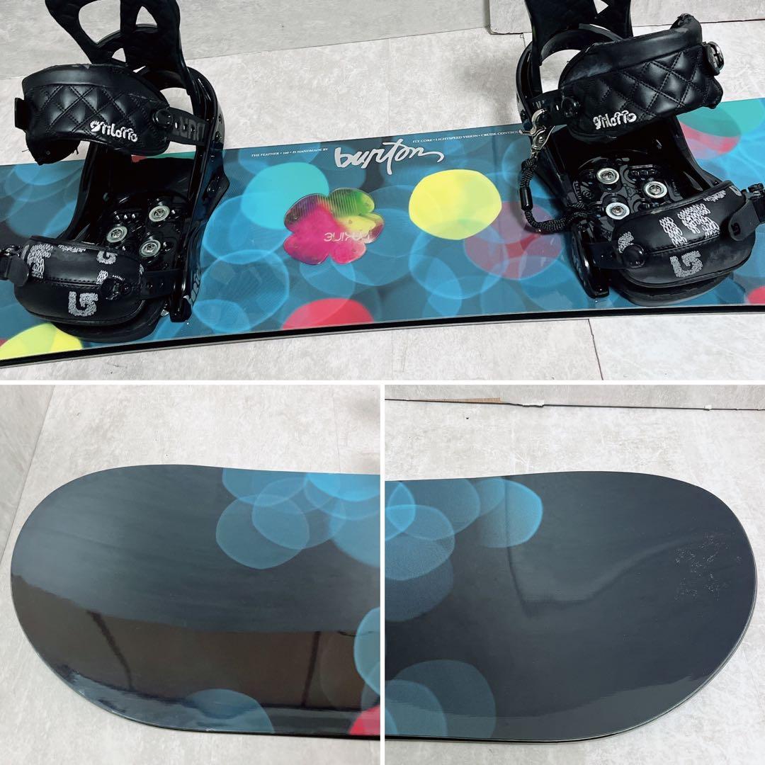 バートン　フェザー 140cm STILETTO レディーススノーボードセット